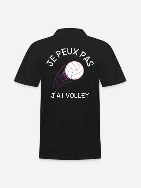 Je Peux Pas J'Ai Volley - Polo Homme - noir