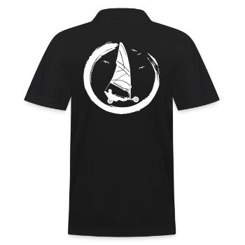 Plage Voile Windracer Land Sailers Land Sailors - Polo Homme - noir - Dos - Kai (181cm)