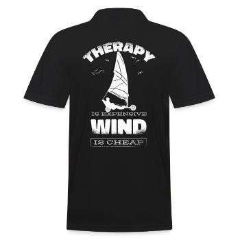 Beach Sailing Windracer Land Sailers Land Sailors - Men's Polo Shirt - black - Back - Kai (181cm)