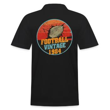 American football player born 1984 birthday - Men's Polo Shirt - black - Back - Kai (181cm)