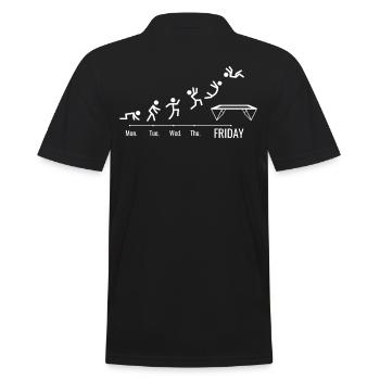 Week-end Fitness Workout Trampoline Hall Sports - Polo Homme - noir - Dos - Kai (181cm)