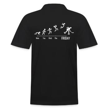 Fin de semaine de hockey sur écrémeur de roues alignées - Polo Homme - noir - Dos - Kai (181cm)