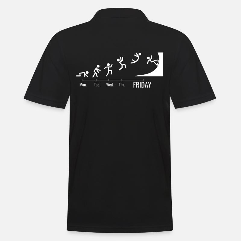 Inline-Skating Rollerskates Wochenende-Skater - Männer Poloshirt - Schwarz