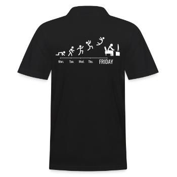 Gamer PC games gaming consoles gaming weekend - Men's Polo Shirt - black - Back - Kai (181cm)