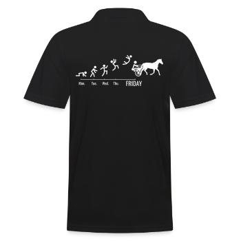 Trotting Horse Trat Racing Weekend Chevaux - Polo Homme - noir - Dos - Kai (181cm)