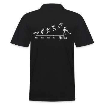 Sondengänger Sondler sondeln Wochenende - Männer Poloshirt - Schwarz - Hinten - Kai (181cm)