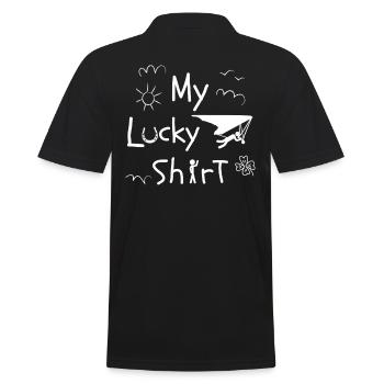 Hang Glider Delta Glider Hang Glider Funny - Men's Polo Shirt - black - Back - Kai (181cm)