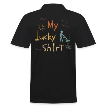 Garten Gartenpflanzen Landschaftsgärtner Vintage - Männer Poloshirt - Schwarz - Hinten - Kai (181cm)