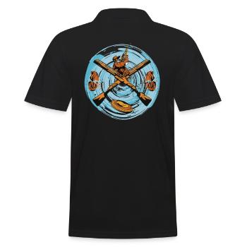 Target shooting Clay pigeons Clay pigeon shooting - Men's Polo Shirt - black - Back - Kai (181cm)