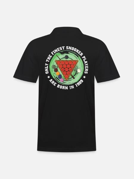 Snooker player Snooker born 1989 Birthday - Men's Polo Shirt - black