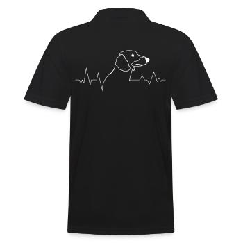 Dog breed Dachshund Dachshund Dog lovers - Men's Polo Shirt - black - Back - Kai (181cm)