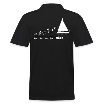 Segler Segelboot Segelschiffe Segelyacht - Männer Poloshirt - Schwarz - Hinten - Kai (181cm)