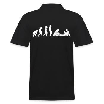 Physiotherapy Chiropractor Physio-Masseur - Men's Polo Shirt - black - Back - Kai (181cm)