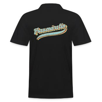 Frauenarzt Hebamme Frauenärztin - Männer Poloshirt - Schwarz - Hinten - Kai (181cm)