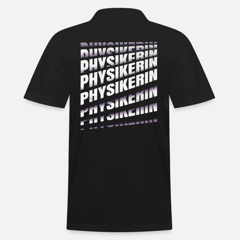 Physik Spruch Physikerin - Männer Poloshirt - Schwarz