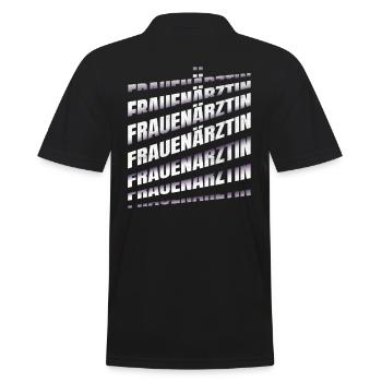 Frauenarzt Hebamme Frauenärztin - Männer Poloshirt - Schwarz - Hinten - Kai (181cm)