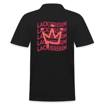 Maler Anstreicher Berufsbezeichnung Lackiererin - Männer Poloshirt - Schwarz - Hinten - Kai (181cm)