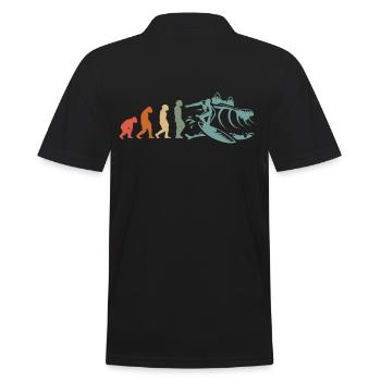 Surfer-Sport Evolution Surfer Surfboard - Men's Polo Shirt - black - Back - Kai (181cm)