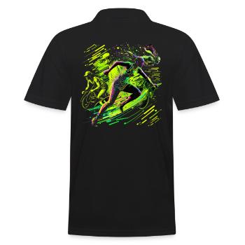 Triathlète Running Natation Cycliste Rider Fitness - Polo Homme - noir - Dos - Kai (181cm)