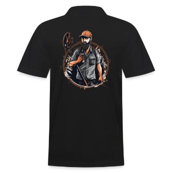 Détecteurs Sondler Sondeln Funny Coffee - Polo Homme - noir - Dos - Kai (181cm)