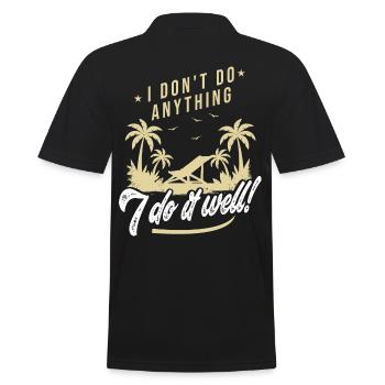 Humour retraite drôle pour retraité - Polo Homme - noir - Dos - Kai (181cm)