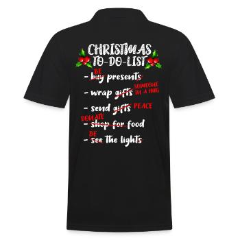 Noël à faire la liste Avent Noël Nicholas - Polo Homme - noir - Dos - Kai (181cm)