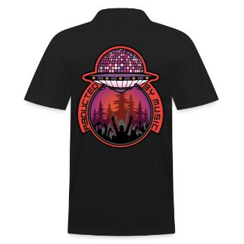 UFO kidnappé par Music EDM Techno Festival - Polo Homme - noir - Dos - Kai (181cm)