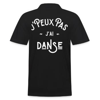 je peux pas j'ai danse idée cadeau humour danseuse - Polo Homme - noir - Dos - Kai (181cm)