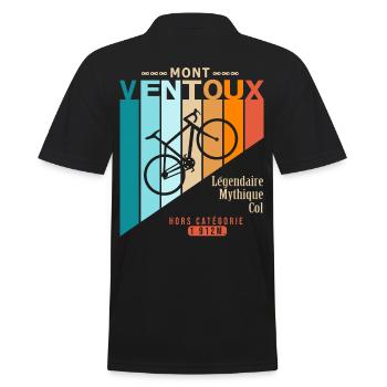 vélo mont ventoux cyclsite velo - Polo Homme - noir - Dos - Kai (181cm)