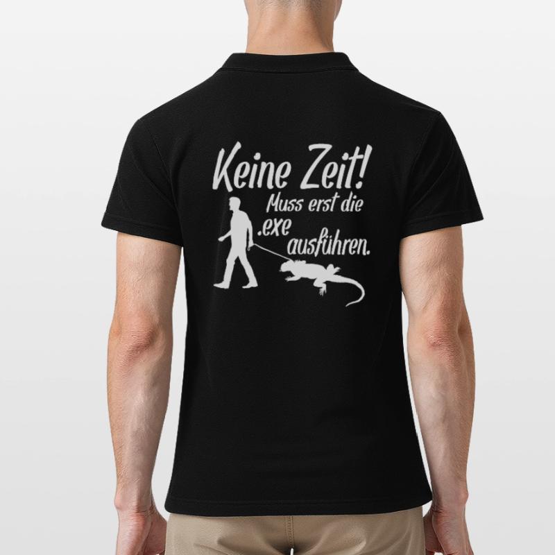 exe ausführen Computer Nerd IT Admin Männer Poloshirt