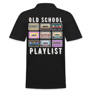 OLD SCHOOL PLAYLIST - Polo Homme - noir - Dos - Kai (181cm)