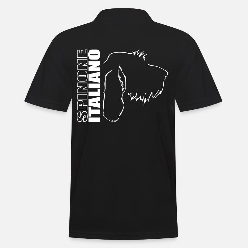 SPINONE ITALIANO PROFILO cane cani Wilsigns - Polo da uomo - nero