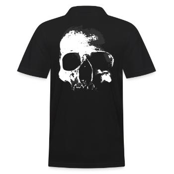 Dark Skull - Men's Polo Shirt - black - Back - Kai (181cm)