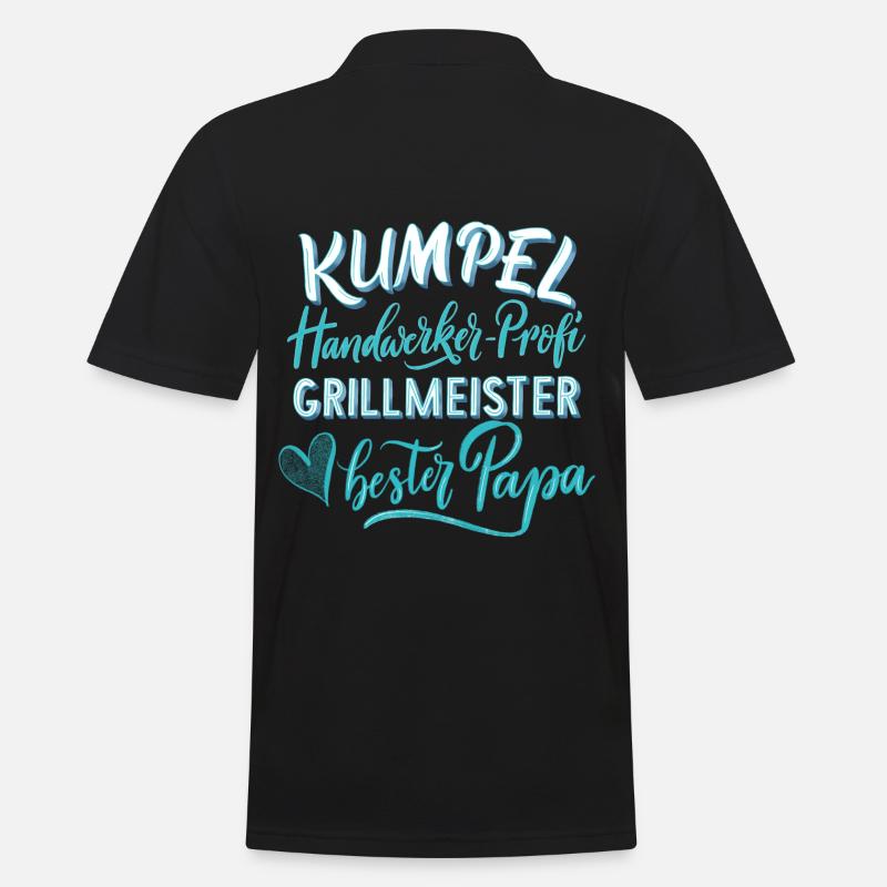 Bester Papa - Männer Poloshirt - Schwarz