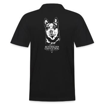 Bouvier australien chien papa chiens Wilsigns - Polo Homme - noir - Dos - Kai (181cm)