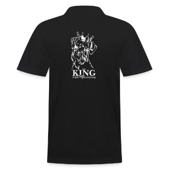 Schnauzer géant roi chien disant chiens chien - Polo Homme - noir - Dos - Kai (181cm)