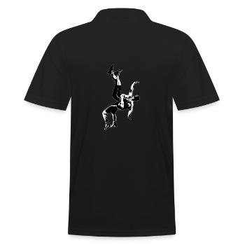 Lutte - Polo Homme - noir - Dos - Kai (181cm)