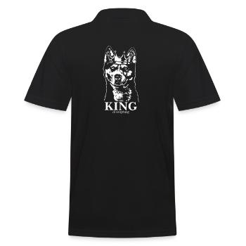 Husky sibérien roi chien disant chiens Wilsigns - Polo Homme - noir - Dos - Kai (181cm)