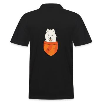 Dogicorn Tier Welpe Welpe Haustier Hundeliebhaber - Männer Poloshirt - Schwarz - Hinten - Kai (181cm)