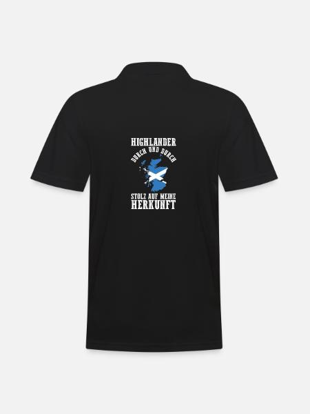 Scots Scottish Scotland - Men's Polo Shirt - black