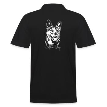 CHIEN DE BÉTAIL Hunde Portrait Hund Wilsigns - Polo Homme - noir - Dos - Kai (181cm)