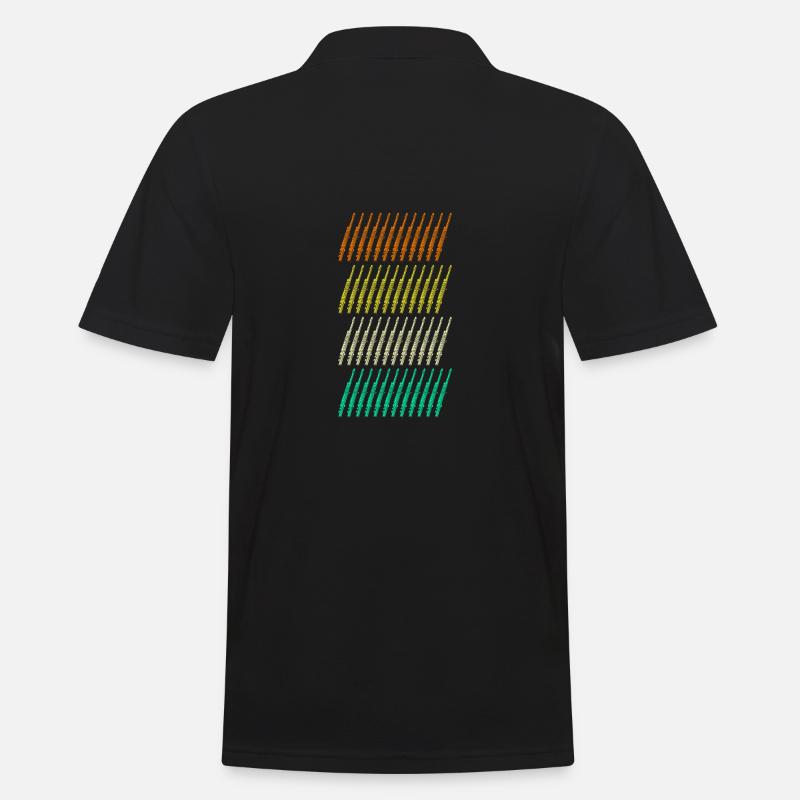 Flötist Querflöte - Männer Poloshirt - Schwarz