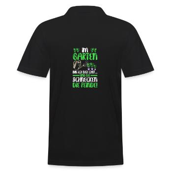 Gardener Hobby Gardener Garden - Men's Polo Shirt - black - Back - Kai (181cm)