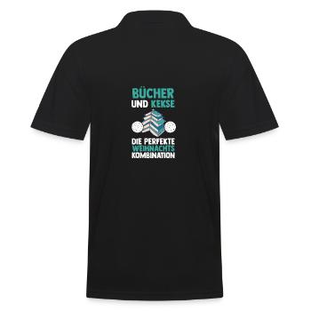 Père Noël Noël Livres de lecture - Polo Homme - noir - Dos - Kai (181cm)