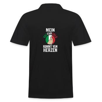 Italy Italian Vaffanculo - Men's Polo Shirt - black - Back - Kai (181cm)