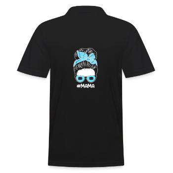Joueur de hockey sur glace maman maman hockey sur glace - Polo Homme - noir - Dos - Kai (181cm)