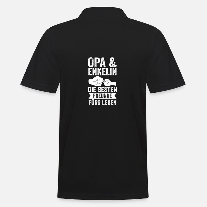 Papi et petit-fils - Polo Homme - noir