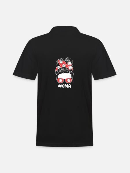 Handball Granny Handball - Men's Polo Shirt - black