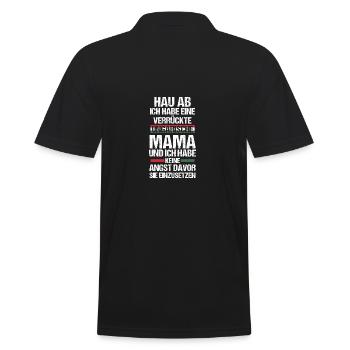 Magyar maman mère Hongrie - Polo Homme - noir - Dos - Kai (181cm)