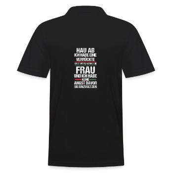 Magyaren Ungarn - Männer Poloshirt - Schwarz - Hinten - Kai (181cm)